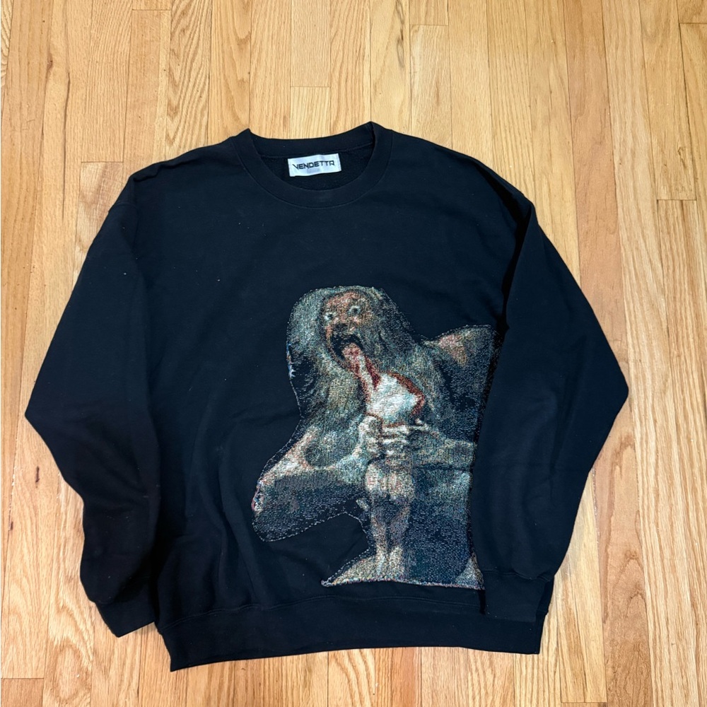 Vendetta Black Graphic Men's Sweater